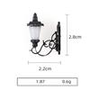 2.2*2.8cm White/Warm Light Model ABS Metal Material Sand Table Chandelier New Dollhouse Wall Lamp