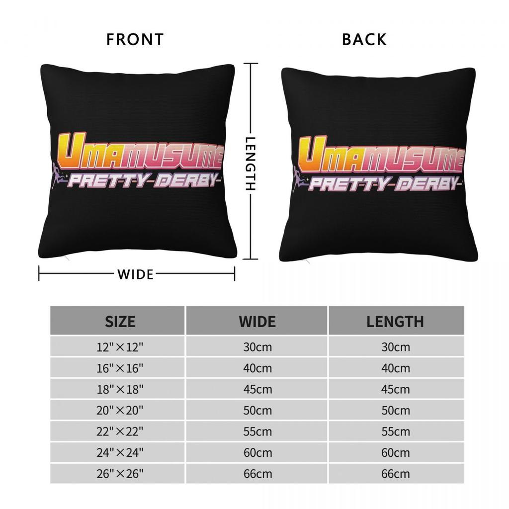 Sofa Decor Umamusume Anime Cartoon Pillowcases Accessories Pillow Covers Square Multi-Size