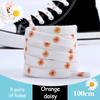 New Daisy Cherry Rope Shoe Laces Flower Shoelace for Sneakers Strap Sports Shoelaces Rubber Bands for AF1/AJ1 Shoes Accessories