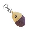 Keenso Plush Keychain, Soft, Portable, Adorable Sweet Potato Shape, Multifunctional, PP (Silver Keychain)