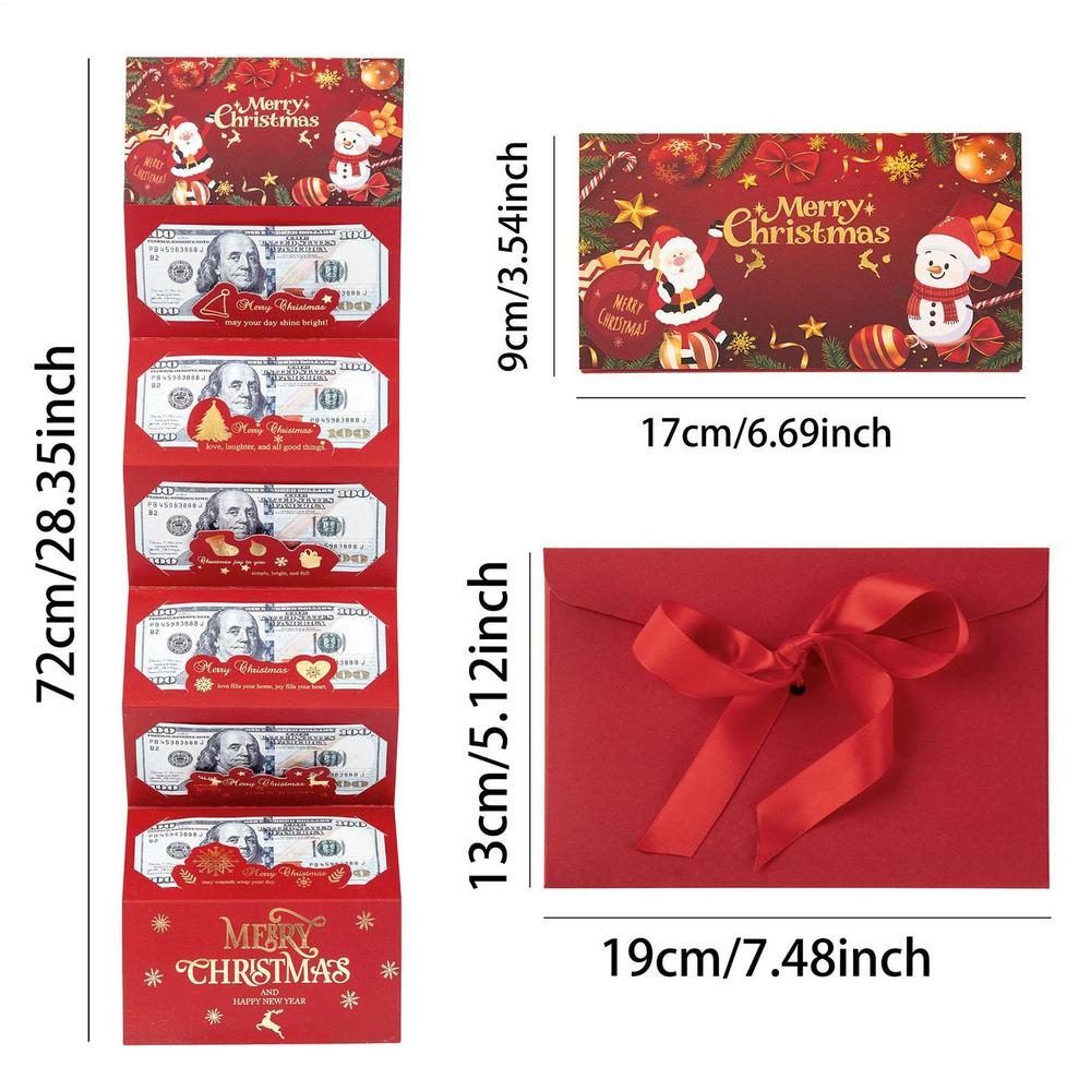 

Christmas Money Holders Money Card Envelope Christmas Portable Festival Decor for Men Women Teens Children Parents Grandparents Other красный