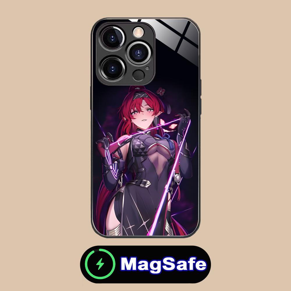 

Wuthering Waves Yinlin Mobile Phone Case for iPhone 17 16 15 14 13 12 11 Air Pro Max Plus Mini MagSafe Glass Colorful Cover iPhone 11 Pro Max