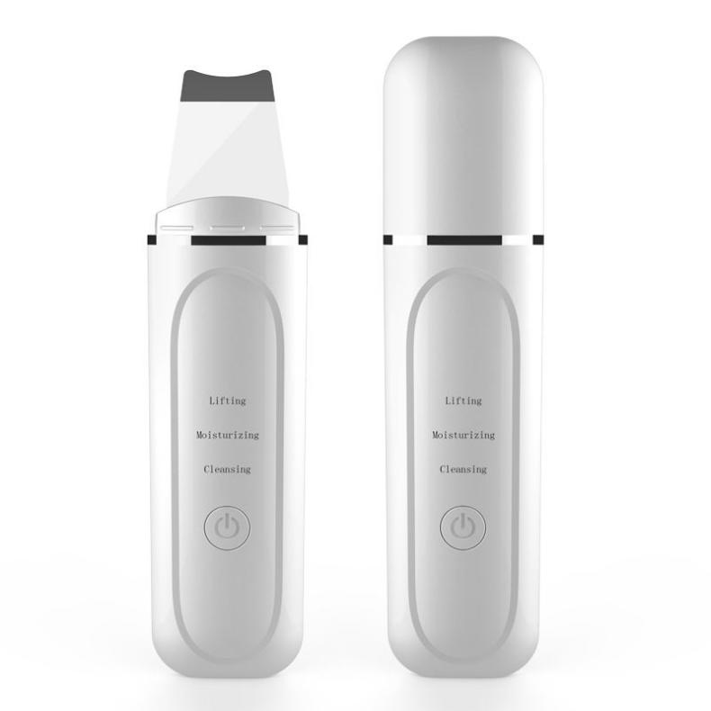 Beauty Products Personal Care Facial Exfoliator Ultrasonic Shovels Facial Spatula Ultrasonic Skin Scrubber for Women USB белый