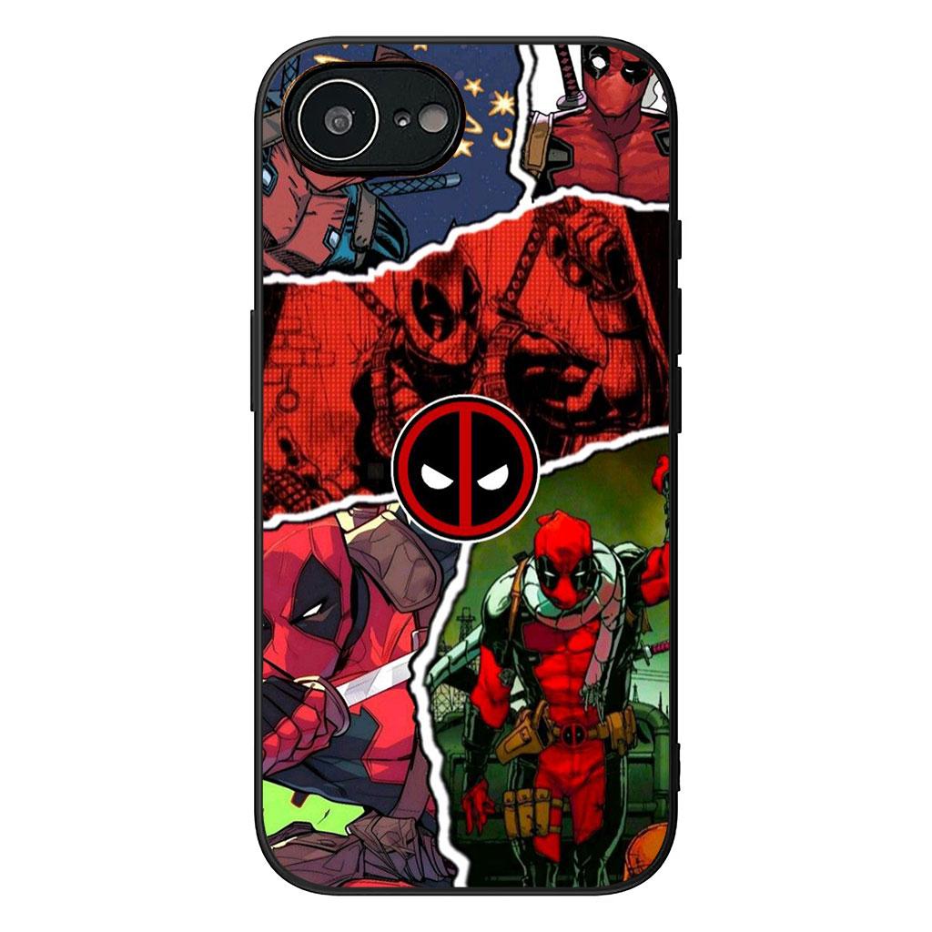 Deadpool Marvel Casing Phone Cover for Apple iPhone 16 15 14 11 Pro Max 7 8 Plus SE2 SE3 SE 2022 2020 Case