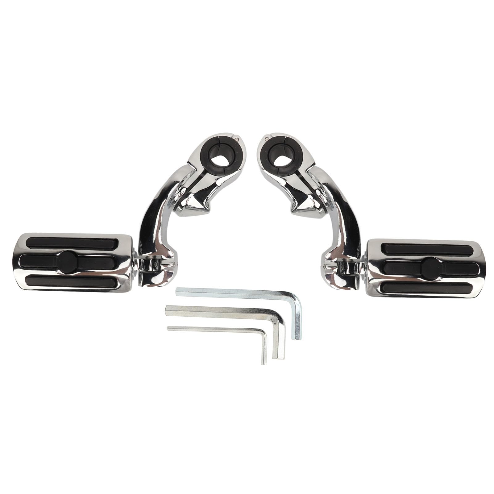 

2 Pcs Motorcycle Highway Foot Pegs Chrome Adjustable Comfortable Motorcycle Foot Pegs Footrest Highway Foot Pegs for Davidson (Short Type) Short type