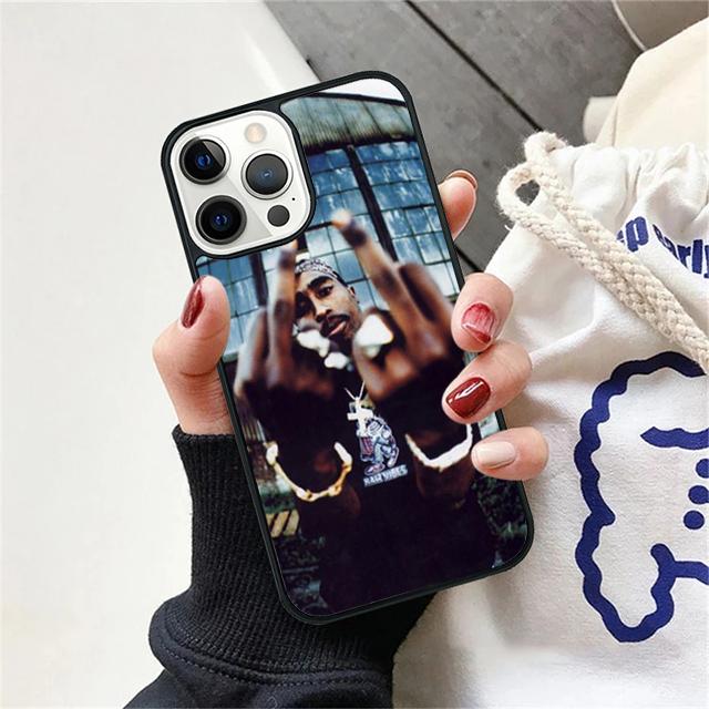 Rap Singer 2Pac Tupac Amaru Shakur Phone Case Cover For iPhone 17 Air 15 16 14 13 12 Pro Max 11 Pro Max Plus