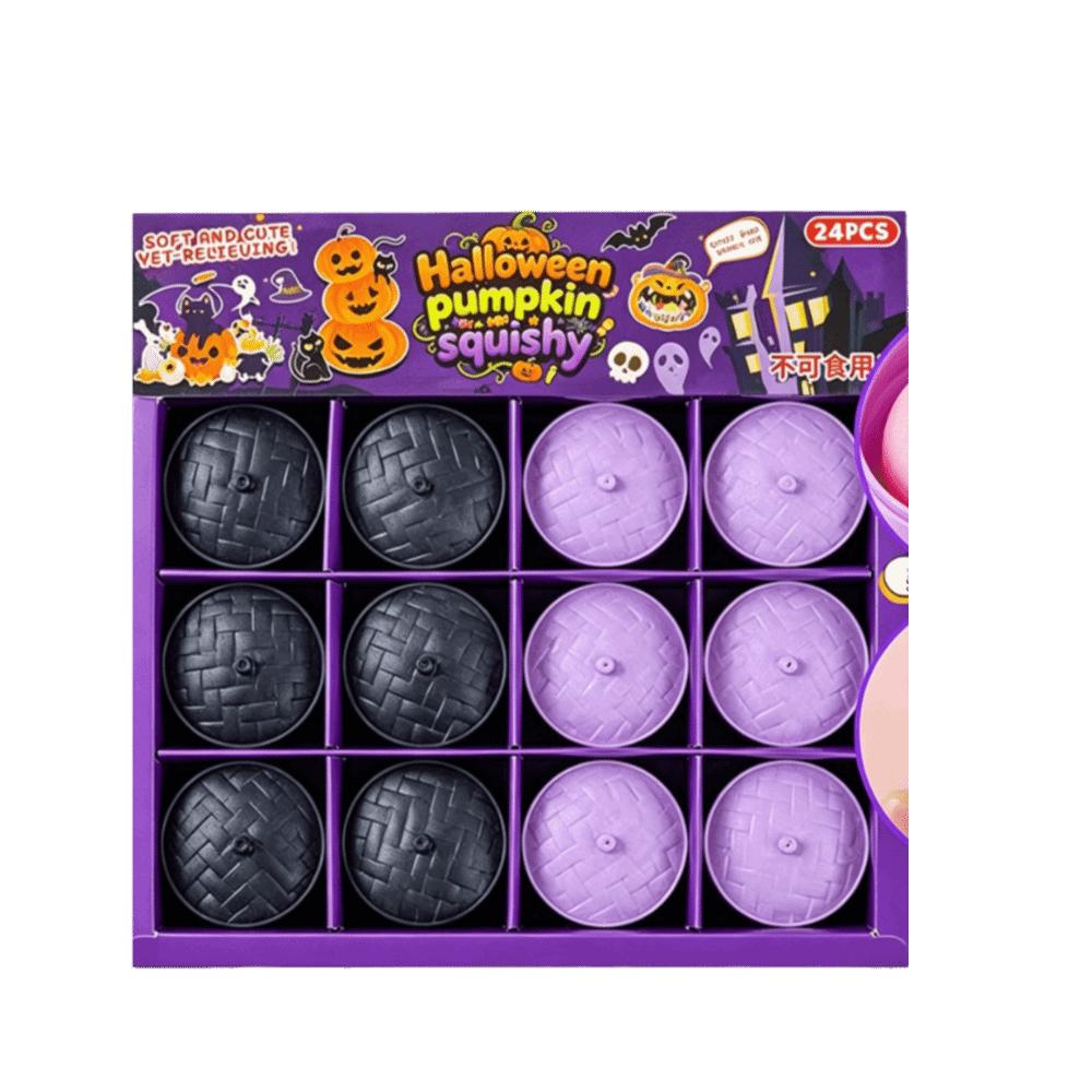 24pcs/set Christmas Squishy Crystal Bun Halloween Fidget Sensory Toy Party Favors