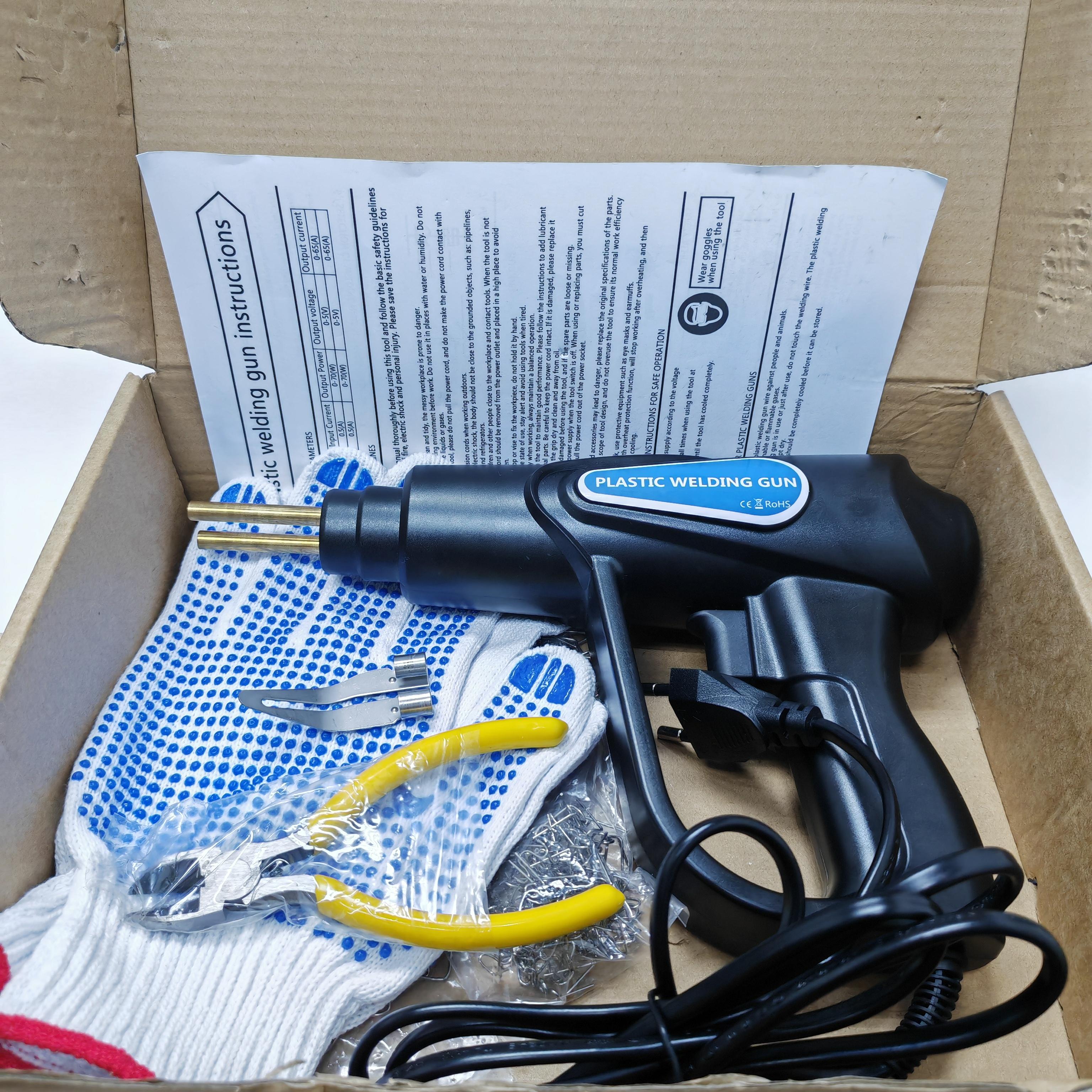 

Набор для сварки пластика 70 Вт Горячий степлер Сварочный аппарат Набор для ремонта автомобильных бамперов с 4 типами скоб для ремонта бамперов/каяков/пластиковых изделий