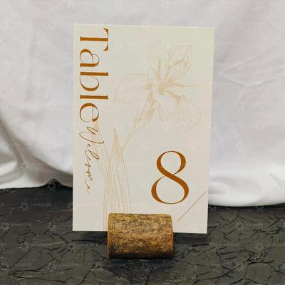 Benutzerdefinierte Narzissen-Stil Hochzeits- & Event-Tischnummernkarten