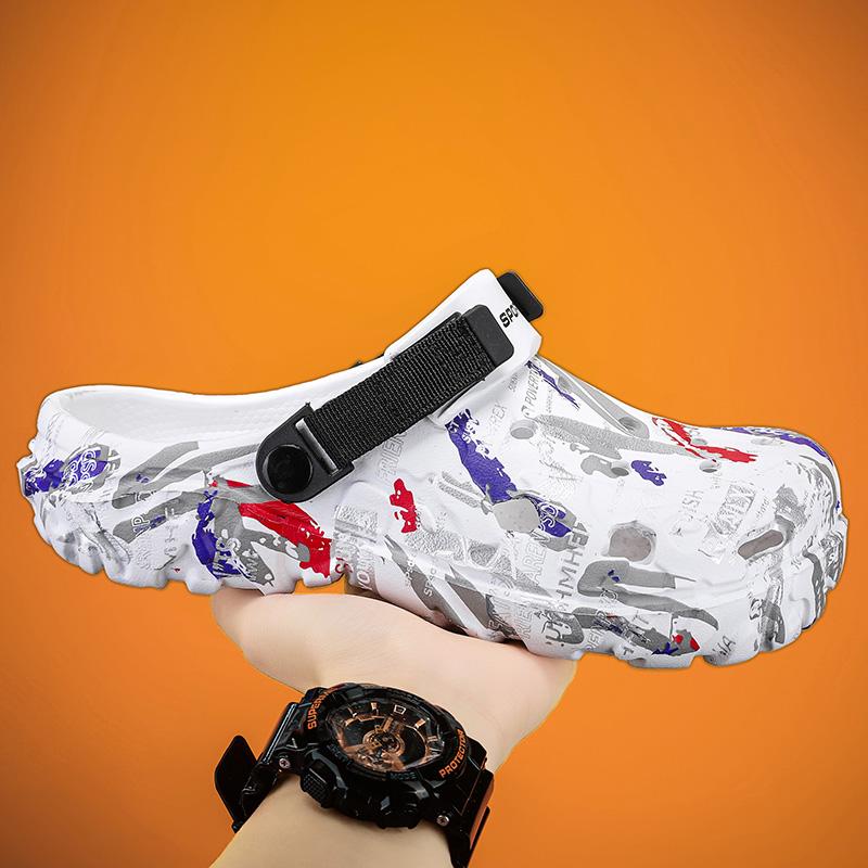 MAEDEF Men's Sandals Summer Clogs Shoes Non Slip Water Shoes Lightweight Flip Flops Male Garden Slippers for Men Beach Sandals