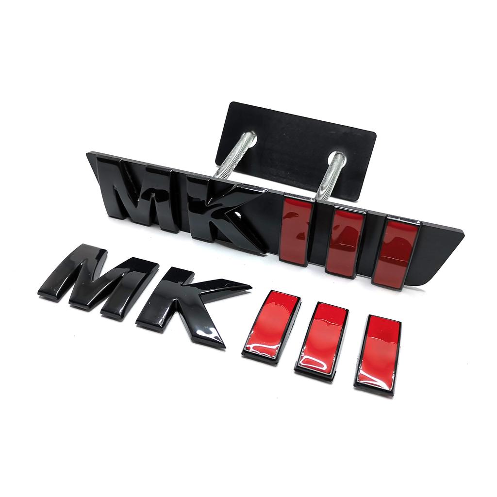 MKIII Tailgate Trunk Rear Car Emblems Letters MK 3 Grill Outlet Auto Badges Golf 3 Accessories