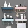 Bathroom Storage Organizer for Cosmetics Shower Rack Shelf Kitchen Organization Wall Mount Holder Spice Accessories Items