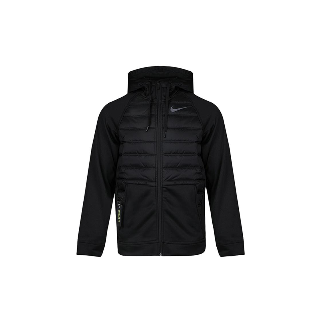 Nike Stay Warm Solid Color Sports Training Hooded Padded Jacket Black Men s BV6299-010 M