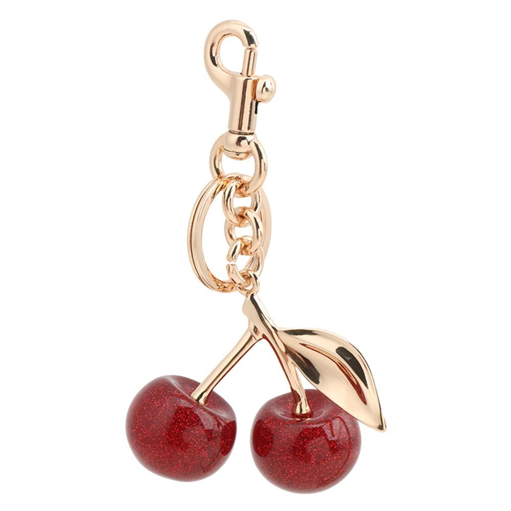 

Hangable Cherry Pendant Multi Color Cherry Charm Pendant Aesthetically Pleasing Bag Hanging Type B