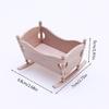 1:12 Dollhouse Wooden Baby Cardle DIY Miniature Dollhouse Furniture Accessories