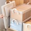 5pcs Space-Saving Foldable Clothes Organizer Set - Washable Storage Boxes for Pants & T-Shirts with Layered Design