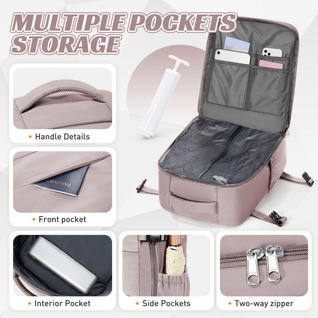 Vacuum Backpack, Bag For Women, Ryanair Hand Luggage 40x30x20 Bag, Casual Backpack Hiking Backpack, Men Laptop Work Bag