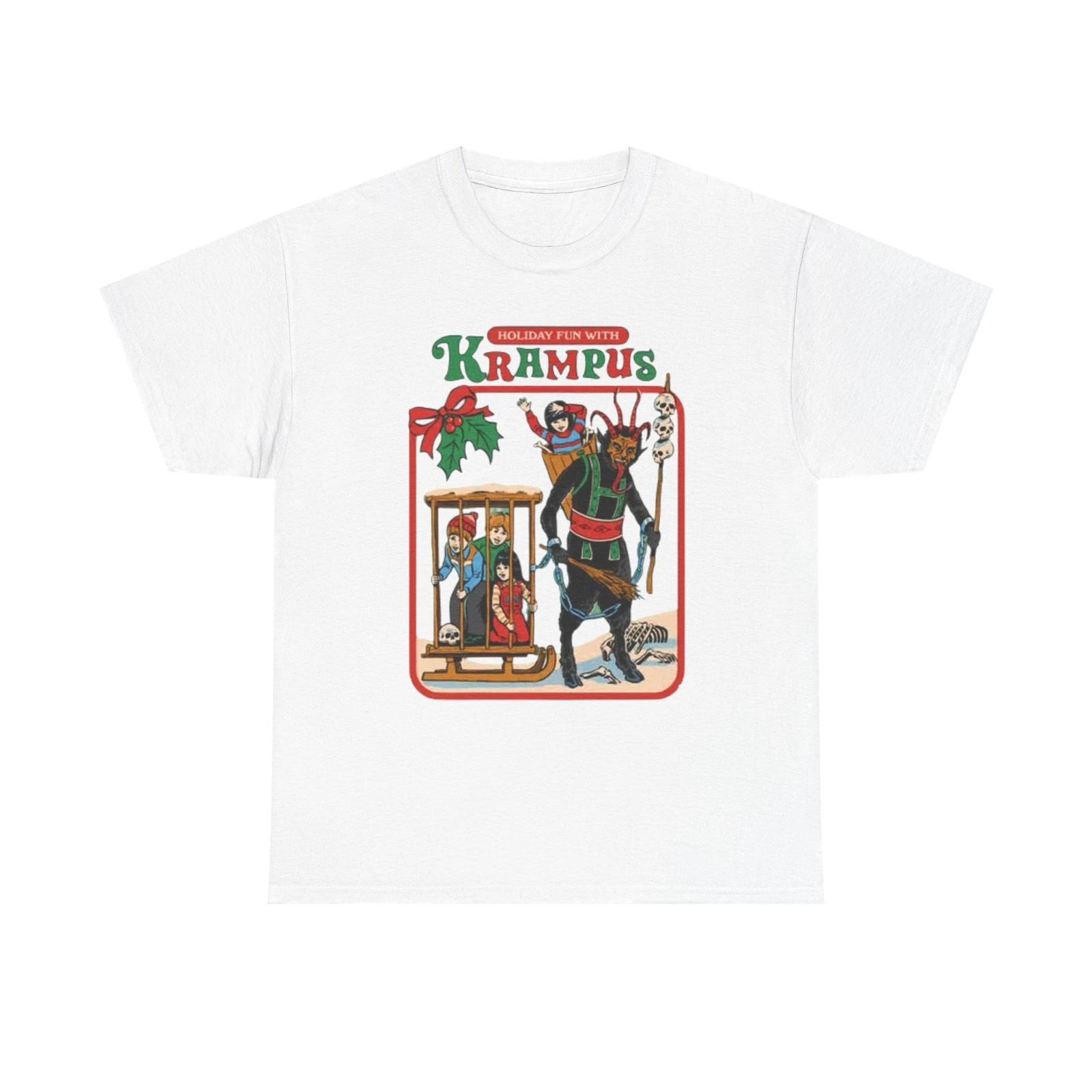 Men s and Women s T-shirts Holiday Fun With krampus Funny Graphic XXL