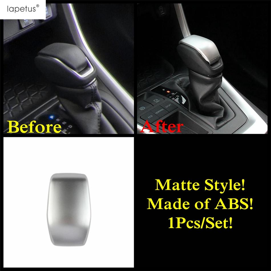 

ABS Gear Shift Handle Head Knob Decoration Cover Trim Accessories Interior For TOYOTA RAV4 XA50 Venza Harrier Highlander Kluger Matte Style