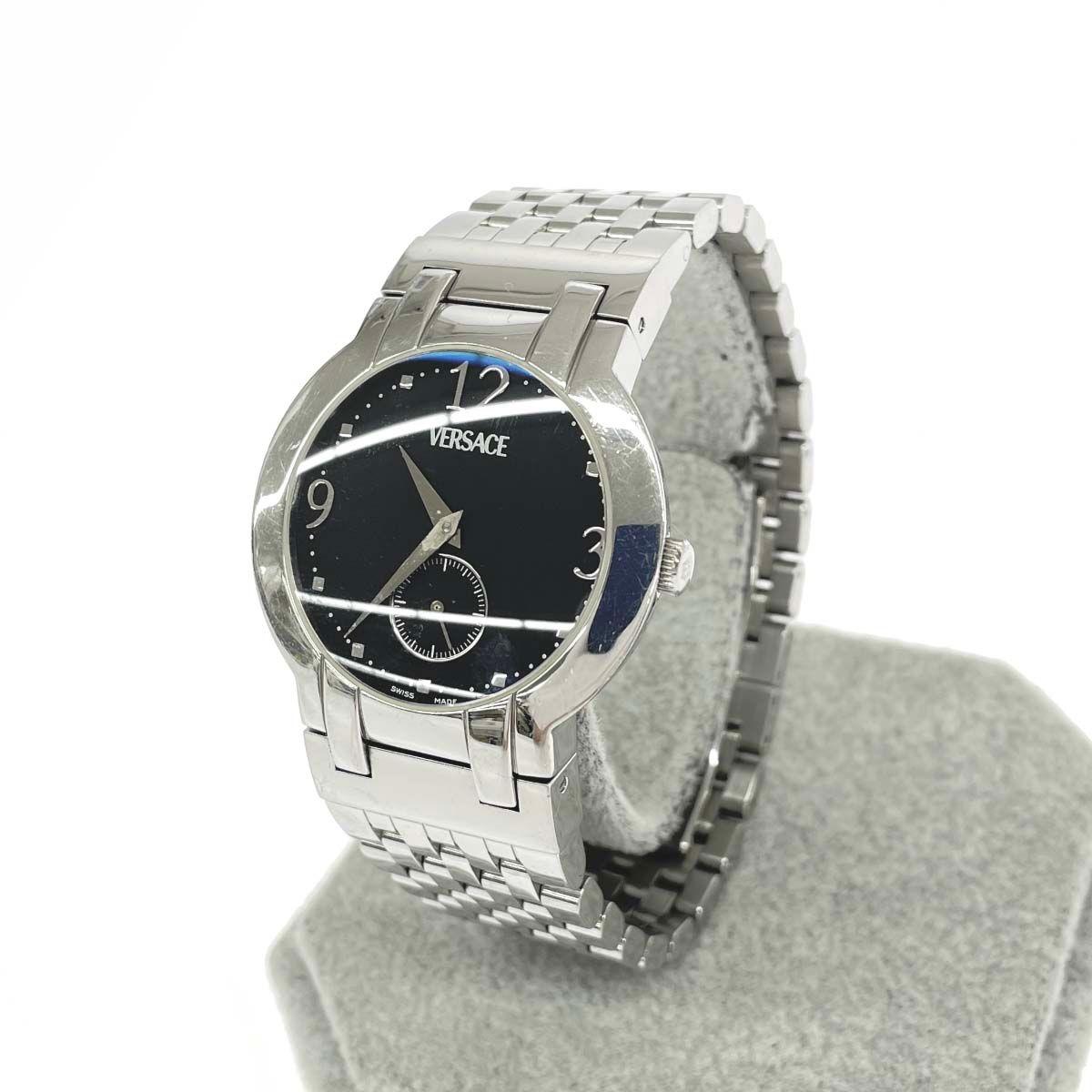 Used Gianni Versace Watch Quartz Smoseco/SS/ BLQ99 Silver Color Men s / 240001209003