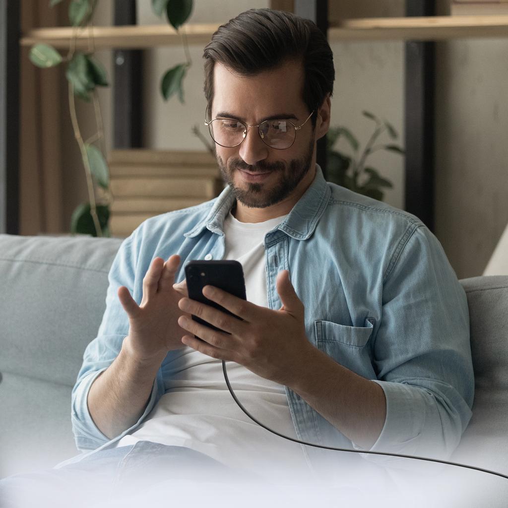 Usb-C 60W Braided Cable 1.5M - Black