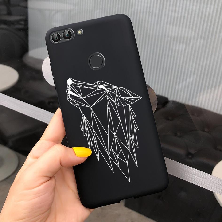 For Huawei P Smart Case For Huawei P Smart 2018 Daisy Flower Phone Case FIG-LX1 Soft Tpu Silicone Back Cover On PSmart 5.65" Bag