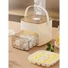 Portable Ice Maker Machine with Storage Drawer Ice Maker with Handle Compact Ice Maker Machine for Household & Outdoor Use