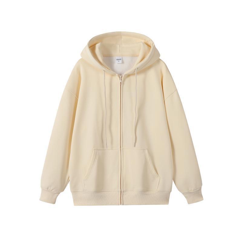 Mens Oversized Heavyweight 450g Fleece-Lined Crewneck Sweatshirt Loose Fit Drop Shoulder Solid Color American Style