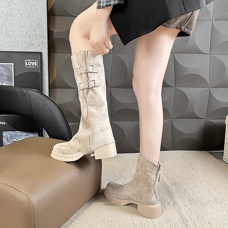 Women s Long BootsNew Hot-Selling High Tube Riding Boots Western Slim Cowboy Boots Melard Stacked Boots 35 3500₽