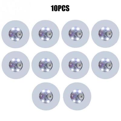 Coaster - YWEI - Mini Luminous - 10 Pieces - LED Stickers - White