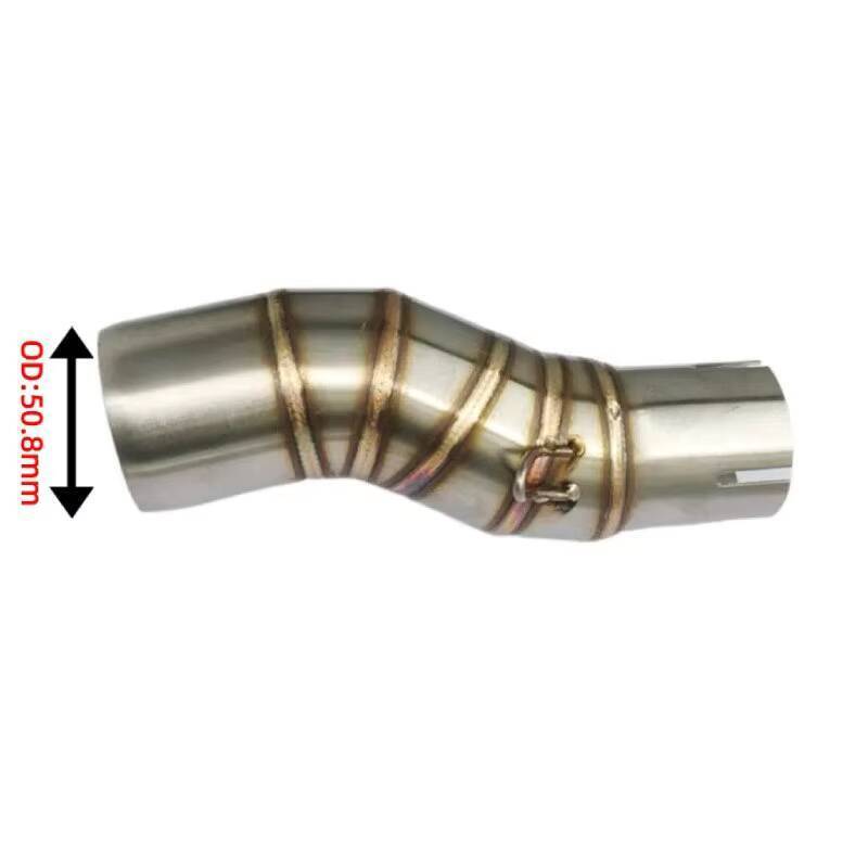 450Mt 2023+ CFMOTO For 450 Middle Exhuast MT Motorcycle Link Pipe Connect 51Mm Motorcycle Escape Exhaust Muffler Pipe +