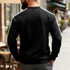 Men's Round Neck Color Block Long Sleeve Sweatshirt Casual Sports Base Layer Top