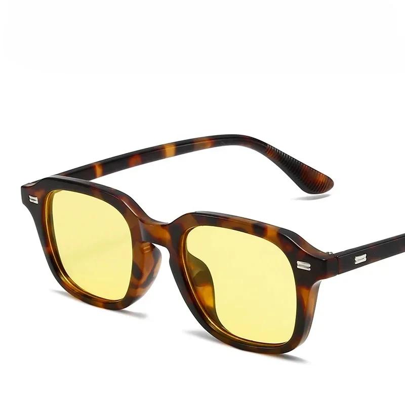 Fashion Retro Square Frame Blue Light Blocking Glasses Office Work Glasses UV Protection Anti-Reflective Computer Sunglasses