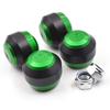 LEDISHUN Axle Sliders for Ninja 400 Z400 (2018-2025) and Ninja 250 Z250 (2019-2025) Motorcycles, Front and Rear Axle Sliders Set (Green)