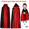 Devilish Halloween Vampire Hooded Cape For Adult And Kids Cosplay Costume
