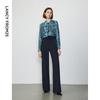 Langzi Women's High-Waist Wide-Leg Suit Trousers
