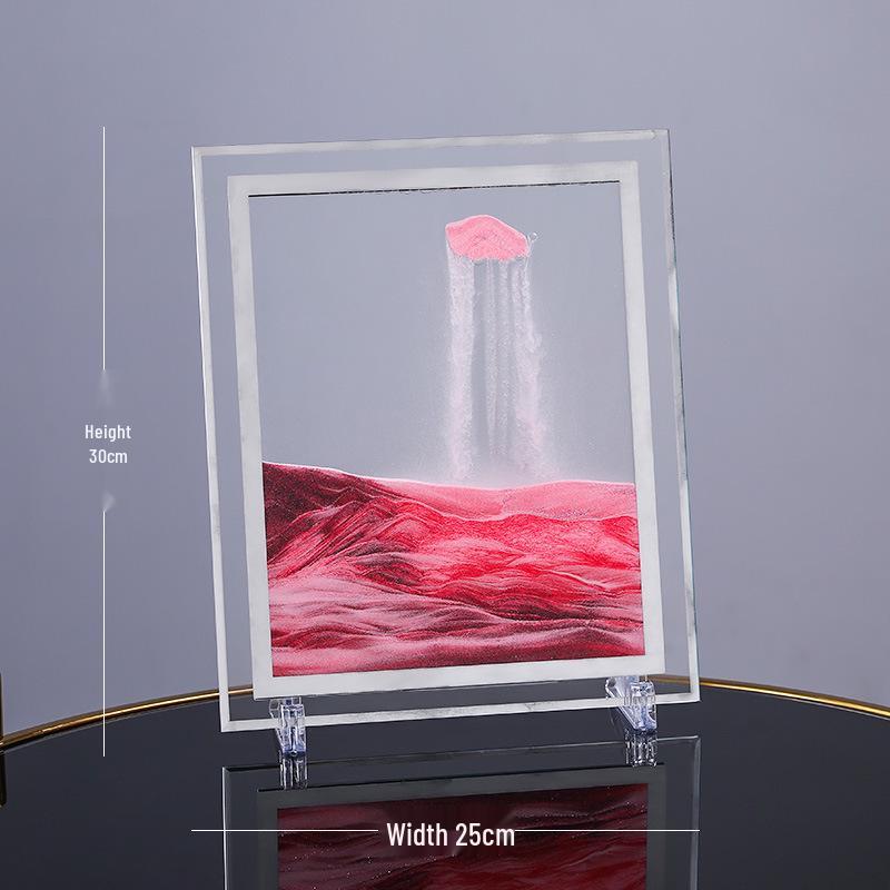 Kreative 3D Treibsand-Sanduhr: Flüssige Bewegung Desktop-Dekor & Einzigartiges Geschenk