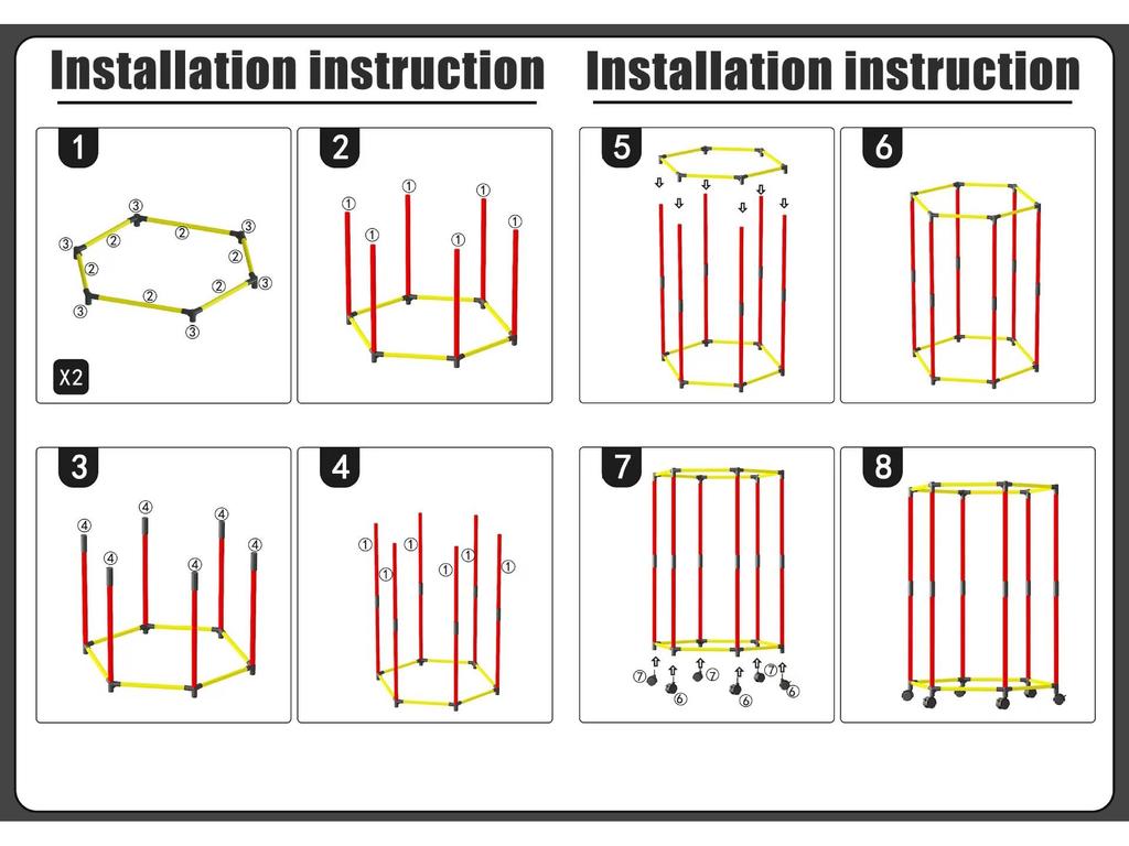Drehbarer Bodenständer für Kleidung & Hüte mit beweglicher Wäschestange