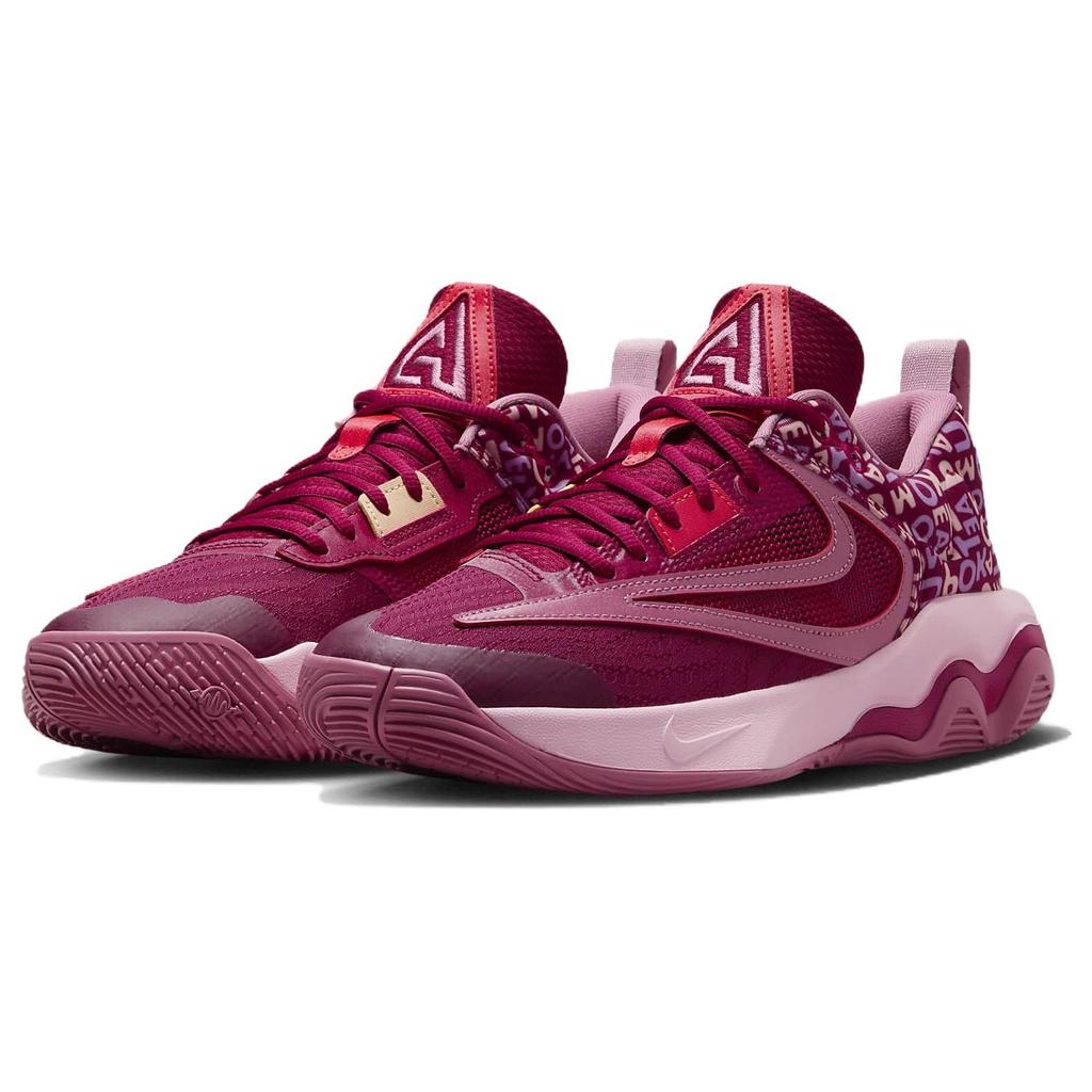 Nike Giannis Immortality 3 EP Alphabet Bros Men Sneakers Red Noble-Red Desert-Berry DZ7534-600