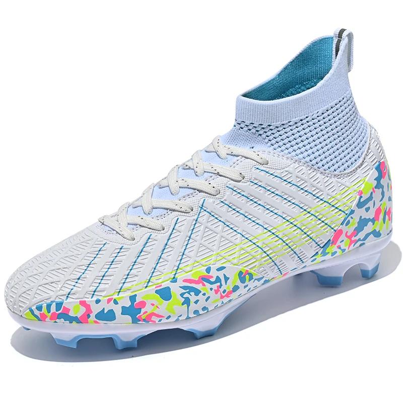 Fashion Men Football Boots Professsional Original Society Football Boot Turf Training Teenager Futsal Court Football Boot for Children