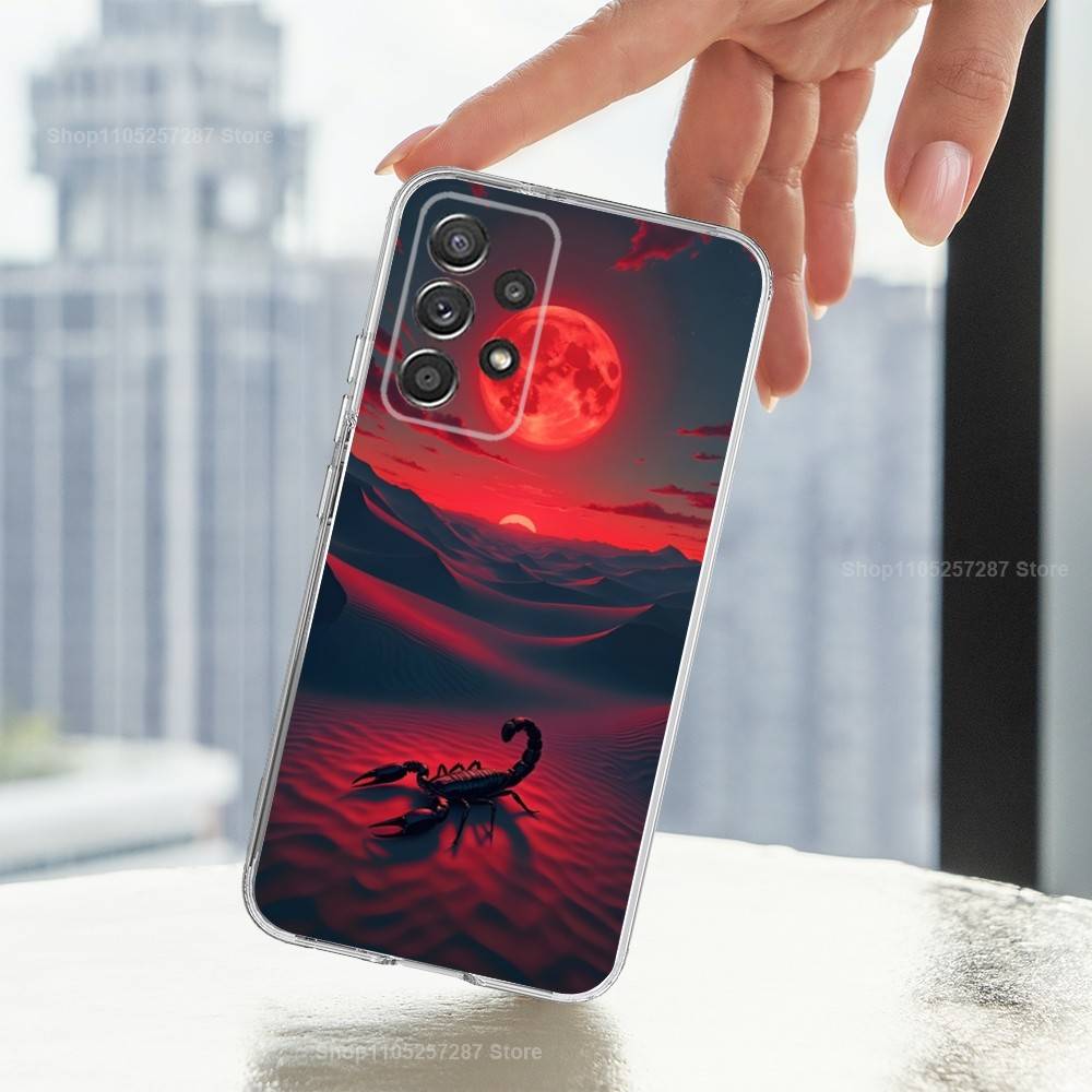 

Cool Myth Art Scorpion Phone Case For Samsung A30,71,51,S9,10,20,Ultra,FE,Lite, S22,23,21,PIus,Transparent, Silicone Case SamsungA31