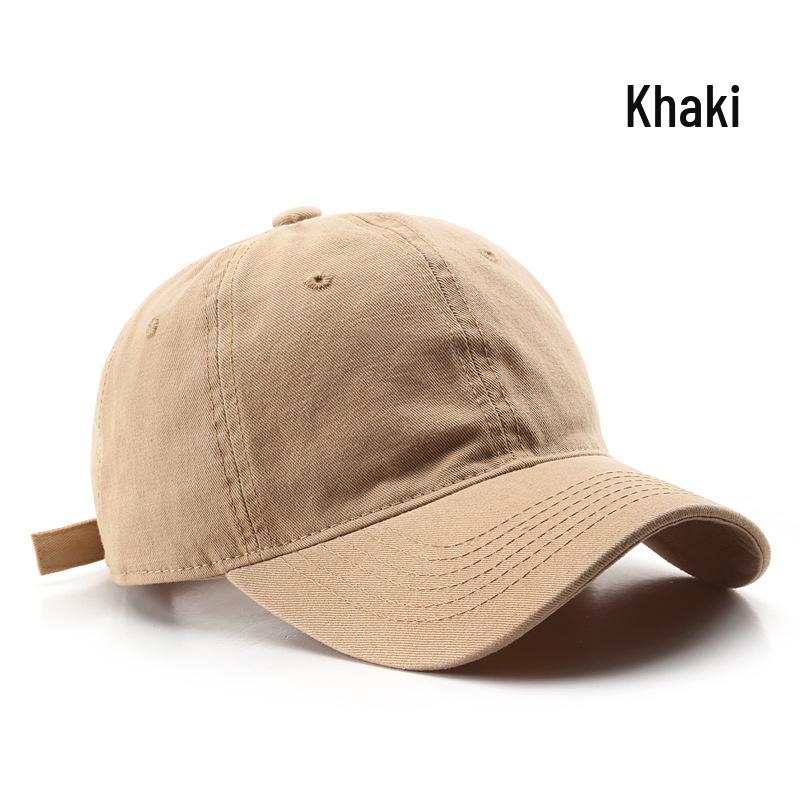 Custom Embroidered Light Color Baseball Cap with Duckbill and Deep Crown for Large Head Sizes