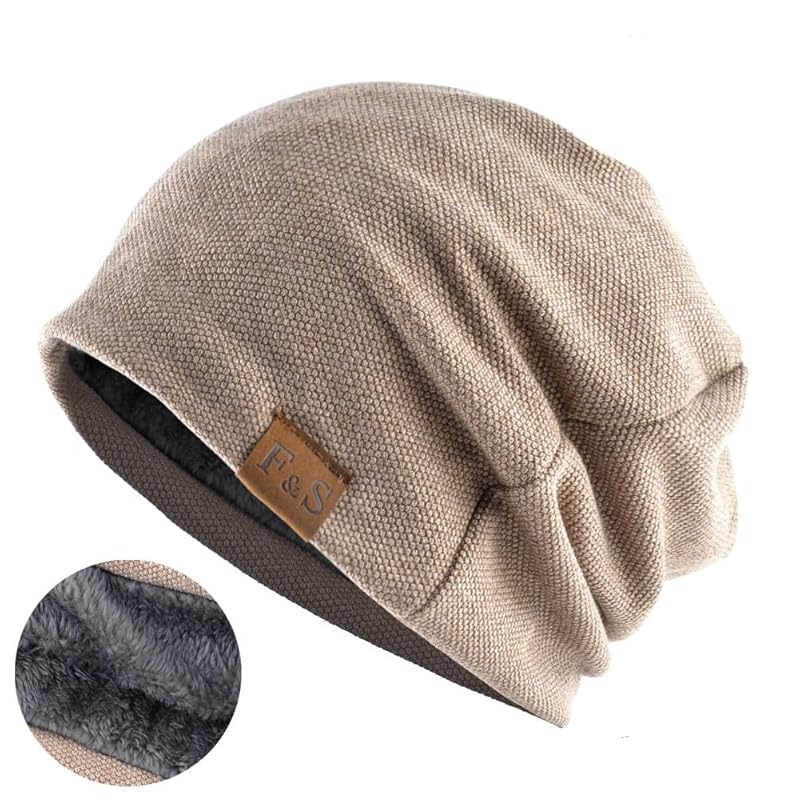 

[RIZUYA] knit hat men s spring autumn winter night cap beanie 3type Fleece lining double structure knit cap sauna hat hat ladies care hat medical hat