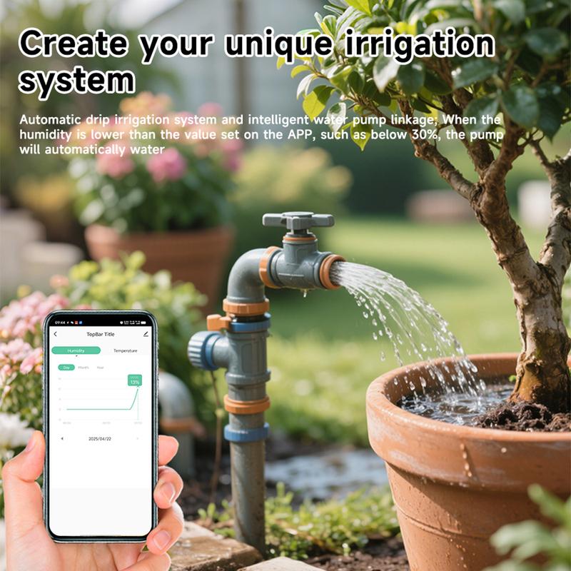Tuya Smart WiFi Soil Tester Temperature and Humidity Meter Thermo Hygrometer Garden Automation Irrigation Detector SmartLife APP