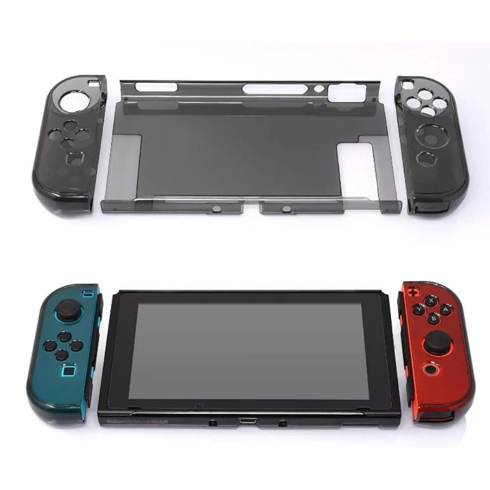 Transparent Crystal Clear Hard Case Shell Cover Protective for Nintendo Switch NS Console Joy-Con Handle Grip Game Console