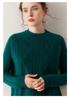 Women's Retro Cable Knit Cashmere Turtleneck Sweater - Cozy Autumn/Winter Style