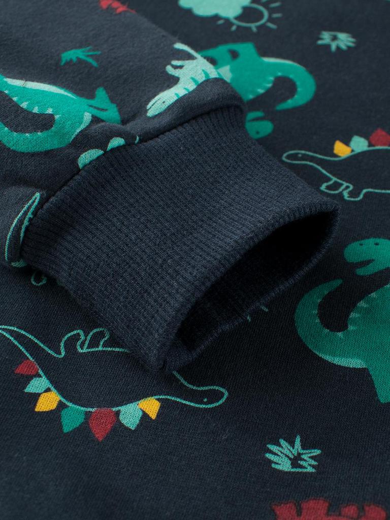 27kids Podzimní/Zimní Dětský Svetr s Kresleným Dinosaurem