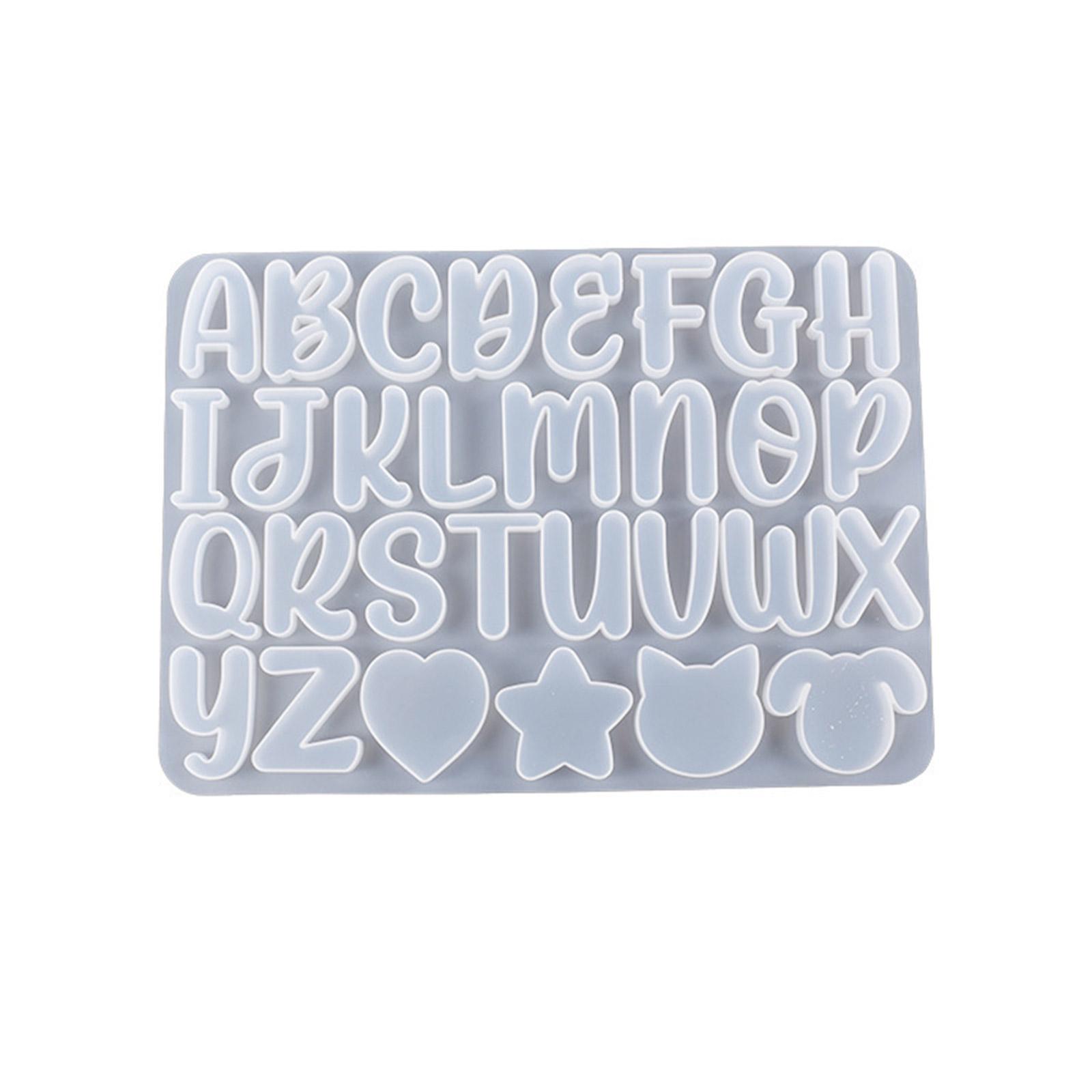 Mini Letter Silicone Mold for DIY Keychain Jewelry Making Super Glossy Epoxy Mould Handmade Resin Keychain Mold 1 чистый