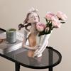 Nordic Creative Butterfly Girl Bouquet Ornaments Art Living Room Entrance Desktop Floral Arrangement Home Decoration Gift