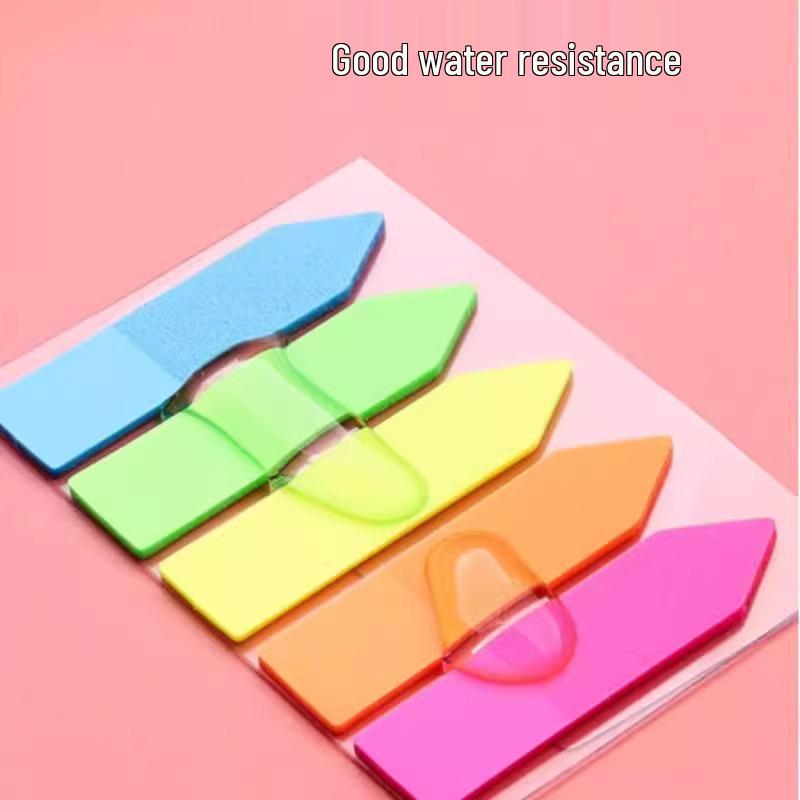 Transparent Colored Marker Stickers for Office Use - Small Strips for Page Indexing and Key Points